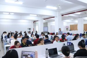 Quang cảnh lớp học tại trường Trung Tiểu học Đức Trí